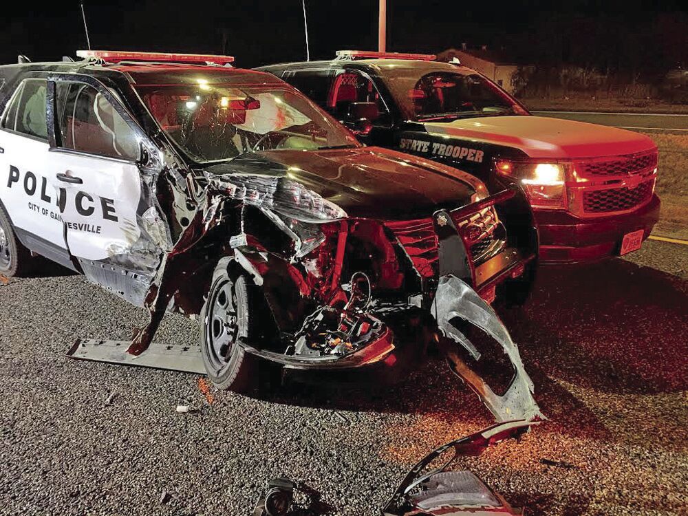 Police unit crash